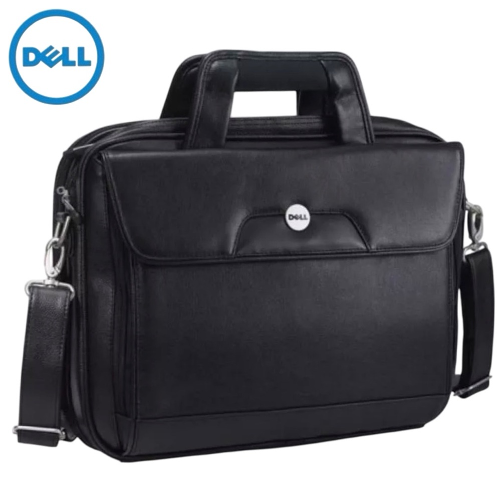 NEW Dell PG780 Premium Leather Executive Laptop Portfolio Bag